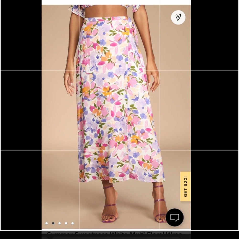 Floral wrap dress
